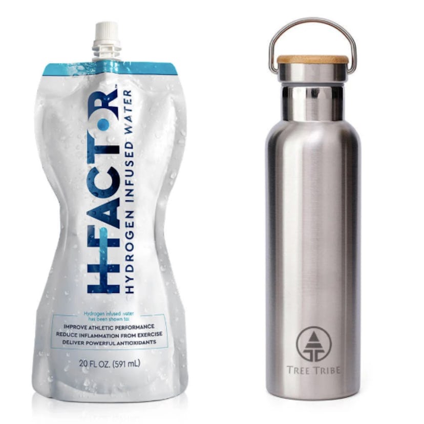 Hydrogen water is one of the wellness items in the 2020 Grammys gift bag; a stainless steel reusable...