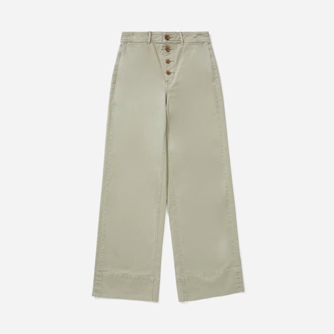 The Lightweight Button-Fly Wide Leg Chino 