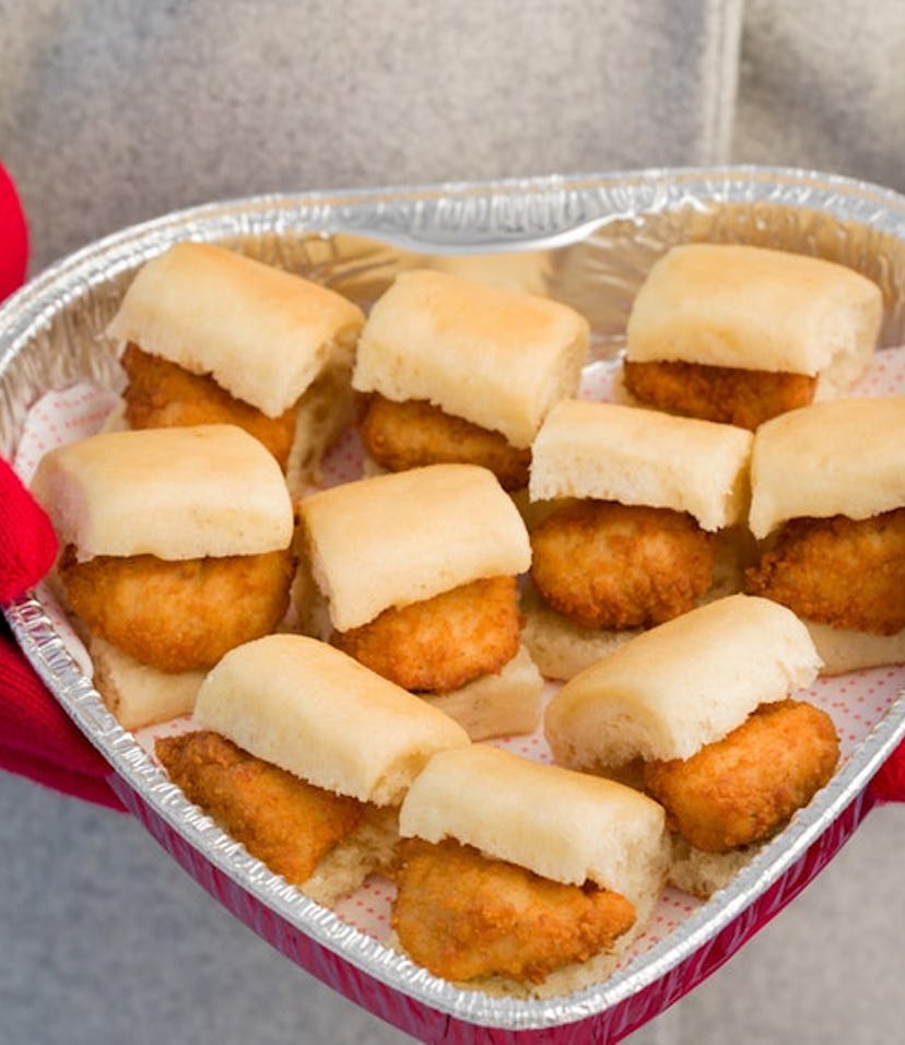 The price of Chick-fil-A's heart-shaped nugget trays depend on whether you get nuggets, sandwiches, ...