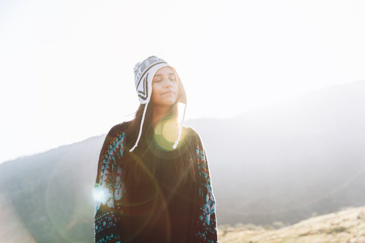 Young Woman in Winter