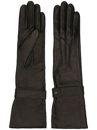 Long Leather Gloves 