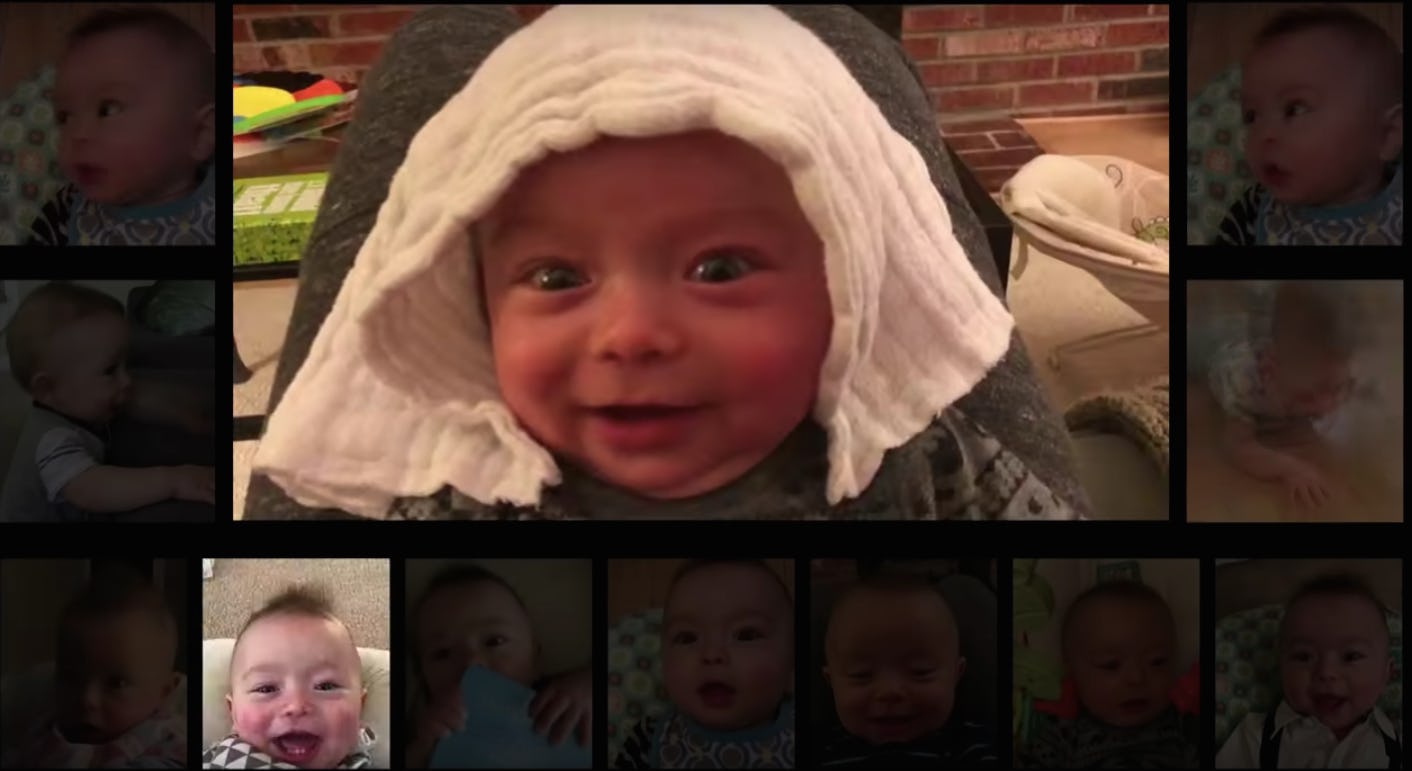 Dad records baby for a year, uses coos to recreate "Thunderstruck" by AC/DC