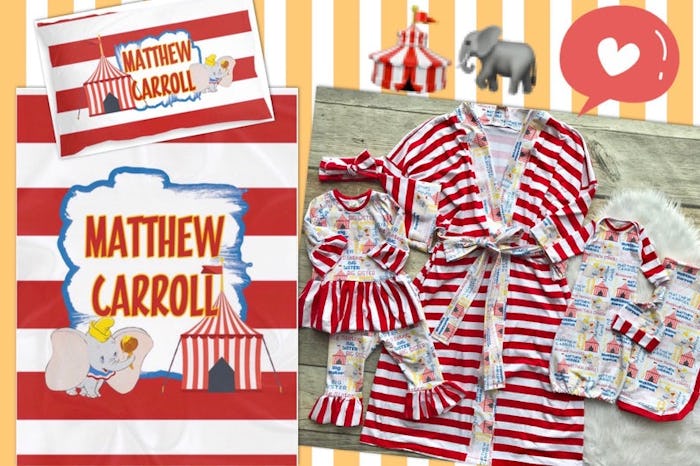 Etsy stores like Ruffles N Buttons sell entire sets of custom gowns for mom and baby, along with bla...