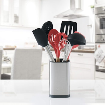 Laxinis World Stainless Steel Kitchen Utensil Holder