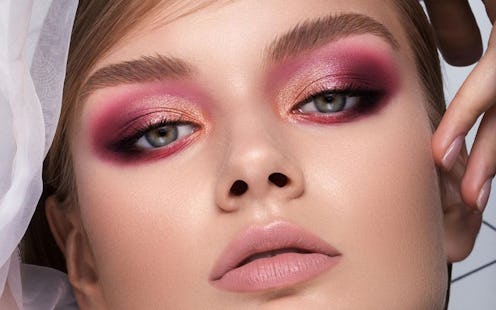 Natasha Denona's new Love Eyeshadow Palette look on model.