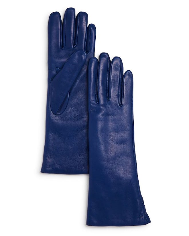 Bloomingdale's Cashmere Lined Long Leather Gloves