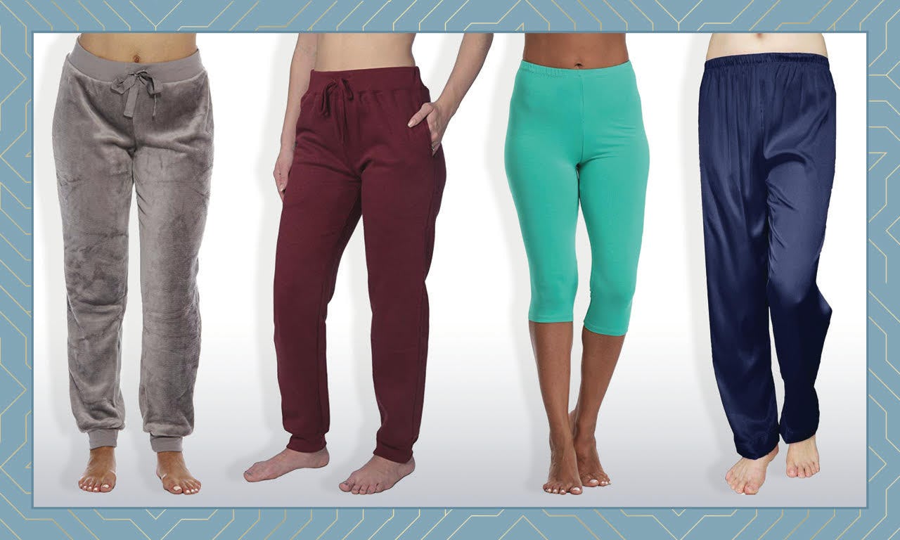 One Drawstring Waist,100/% Cotton,Elastic Waist Cuffed,Jogger Sweatpants