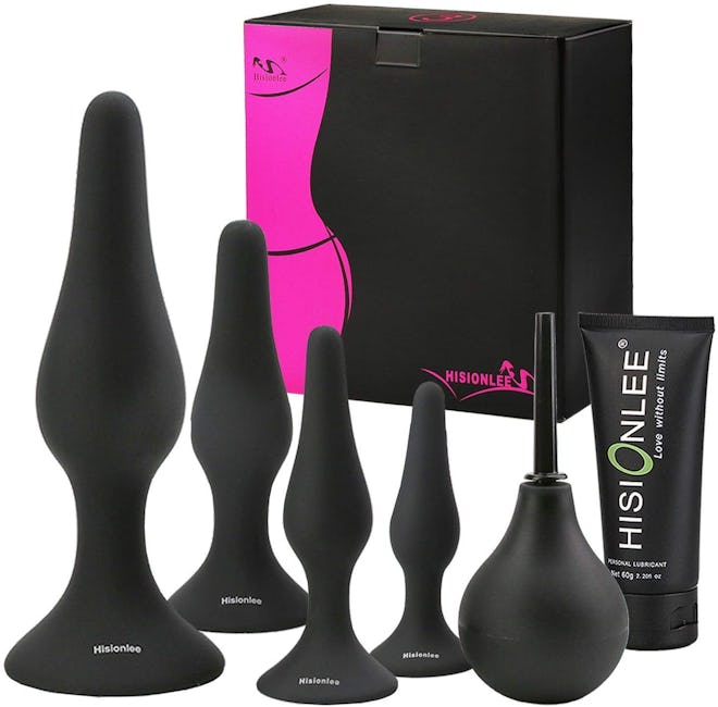 Hisionlee Sexy Toys 4-Piece Anal Plug Set 