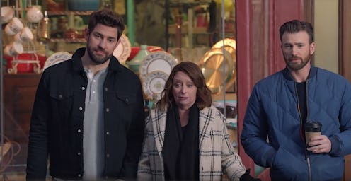 Chris Evans and John Krasinski star in Hyundai Sonata's Super Bowl commercial.