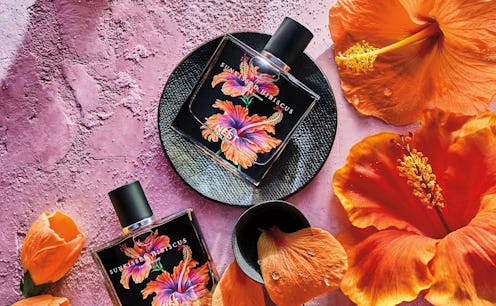 The new NEST Sunkissed Hibiscus fragrance in bottle.