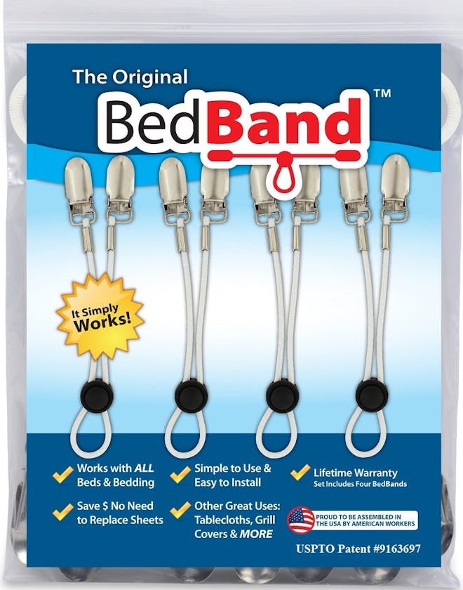 Bed Band Original Bed Sheet Holder Straps (Set of 4)