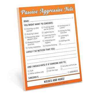 Knock Knock Passive-Aggressive Nifty Note Pad 