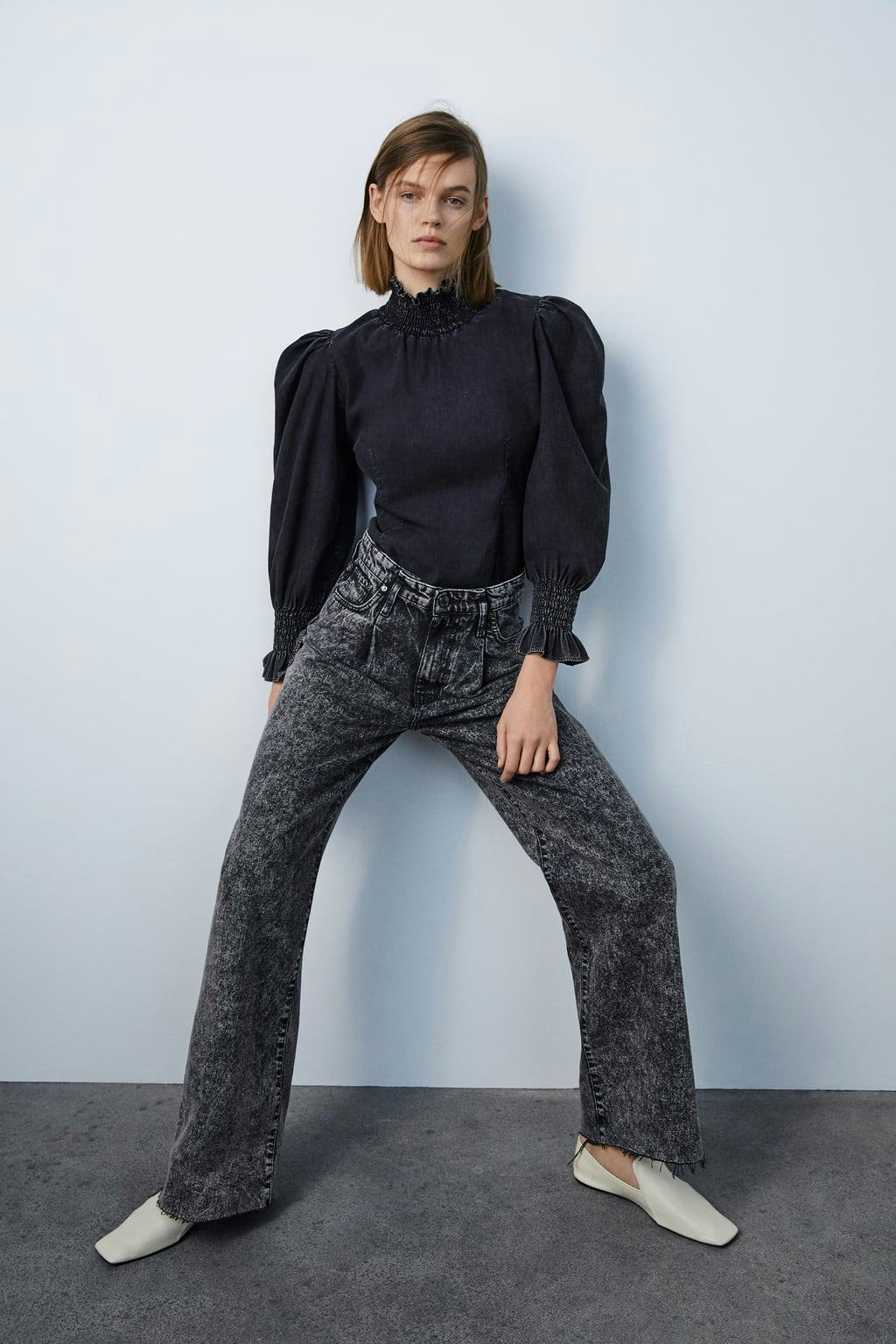 Zara acid wash store jeans