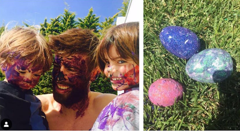 Shakira celebrated Easter 2017 with a photo of her husbands and sons getting messy.