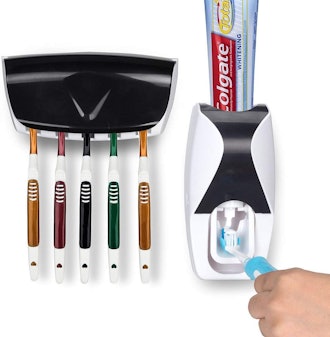 Wikor Toothbrush Holder and Automatic Toothpaste Dispenser