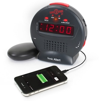 Sonic Bomb Jr. by Sonic Alert Loud Alarm Clock With Bed Shaker Vibrator