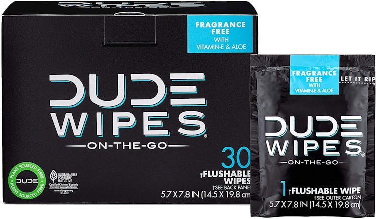 DUDE Wipes Flushable Wet Wipes (30 Pack)