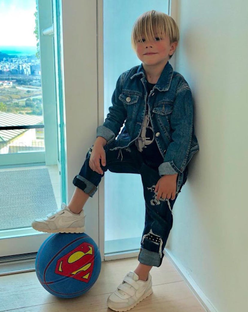 Shakira's son looks like a little fashion model.