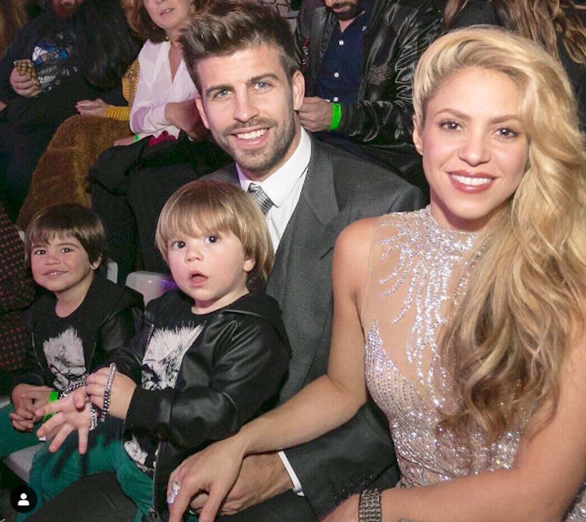Shakira and her husband got glamorous with their sons in 2016.