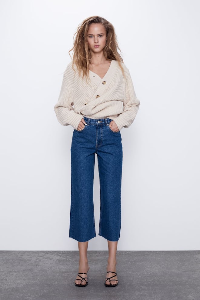 Hi-rise Culotte Jeans