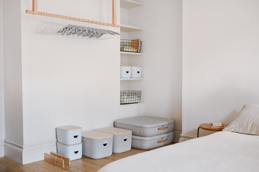 Tools for organizing your bedroom from home organization brand, Open Spaces.