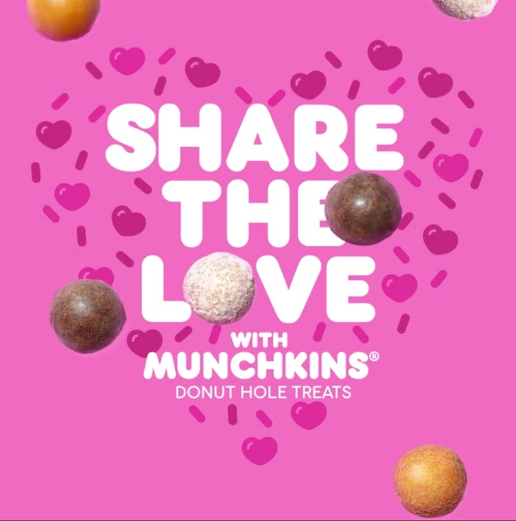 Dunkin’s Valentine’s Day 2020 Donuts include a $2 deal on Munchkin donut holes.