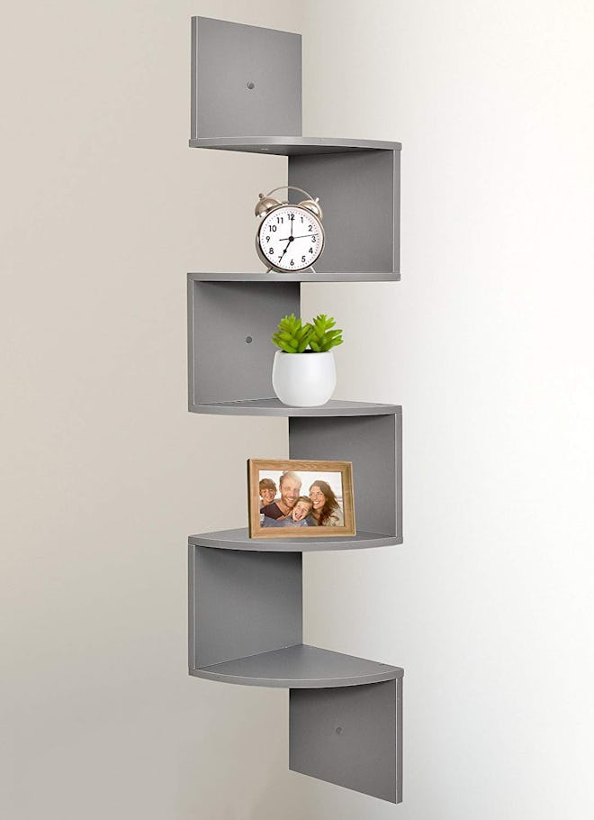 Greenco 5 Tier Wall Mount Corner Shelves