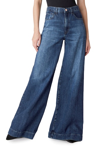 Thelma High-Rise Super Wide Leg In Saltwater