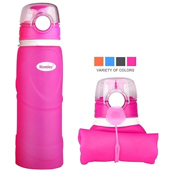 Kemier Collapsible Silicone Water Bottles-750M