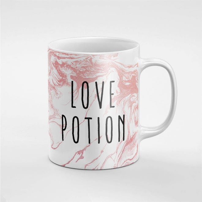 Love Potion Rose Gold Water Paint Mix Ceramic Coffee Tea Mug