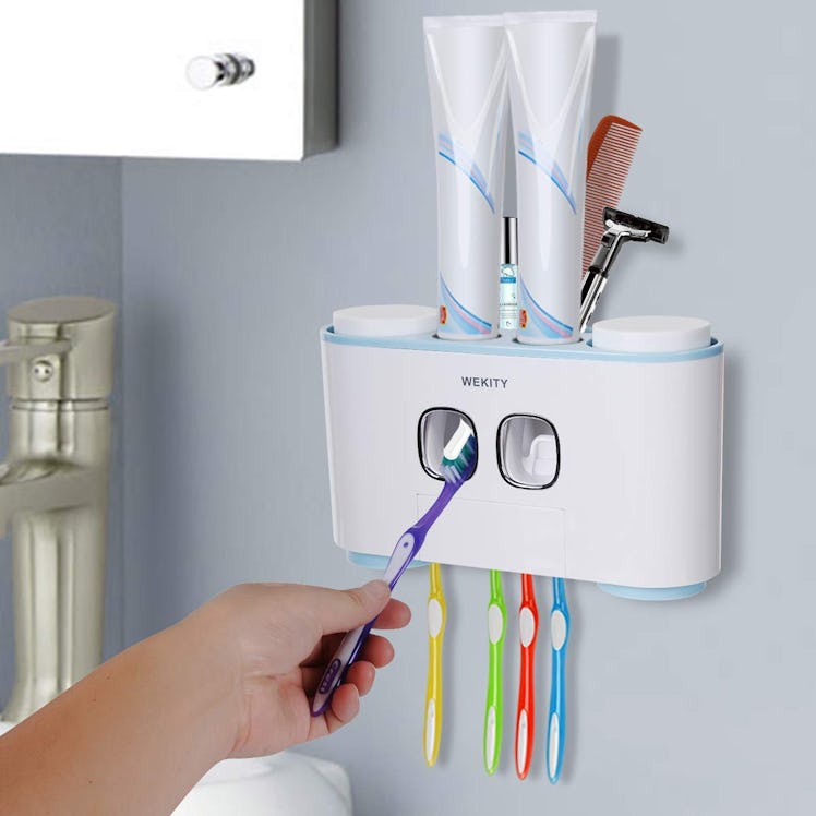 Wekity Toothbrush Holder and Automatic Dispenser