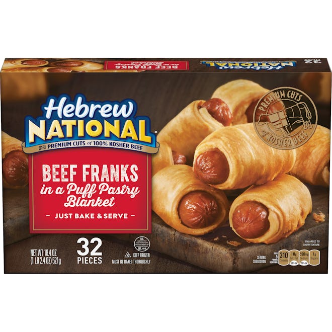 Hebrew National Beef Franks In A Puff Pastry Blanket, a Super Bowl party appetizer from Walmart.