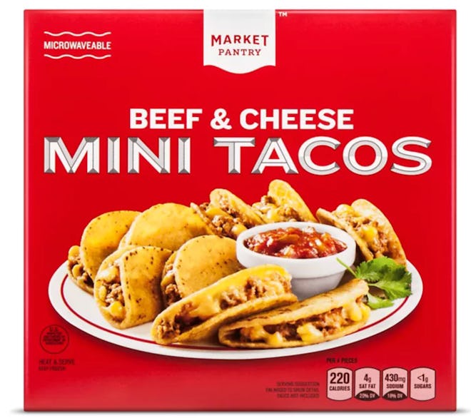 Market Pantry Frozen Beef & Cheese Mini Tacos