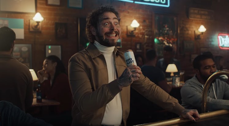 Post Malone's Bud Light Super Bowl commercial