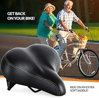 Bikeroo Extra Wide and Padded Bicycle Saddle