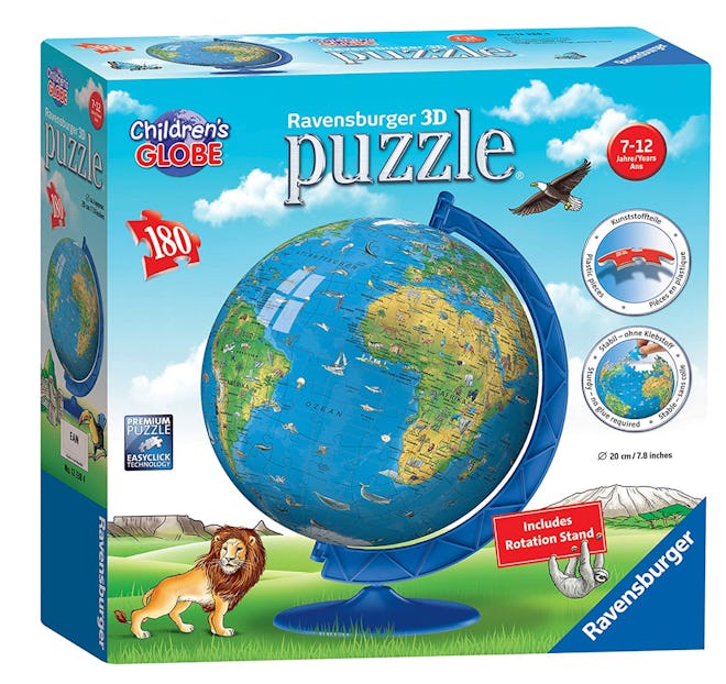 Ravensburger Children's World Globe 180 Piece 3D Jigsaw Puzzl