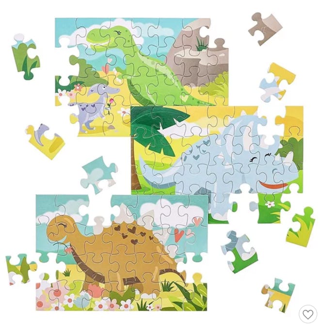 Juvale Kids Dinosaur Jigsaw Puzzles Bulk Pack