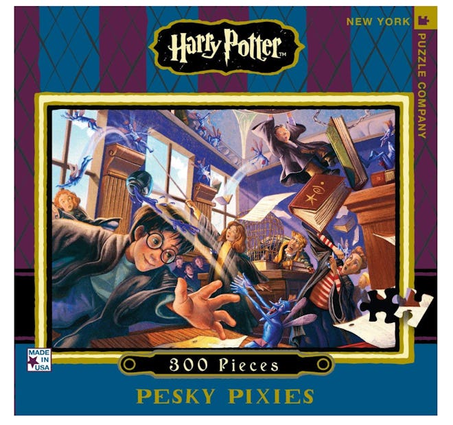 New York Puzzle Company Harry Potter Pesky Pixies 300 Piece Jigsaw Puzzle