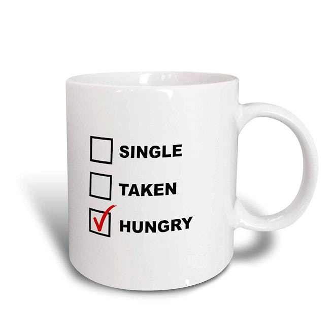 Single Taken Hungry Ceramic Mug, 15 oz.