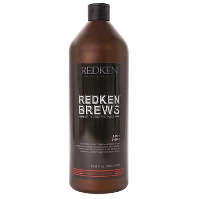 Redken  Brews 3-In-1 Shampoo, Conditioner and Body Wash