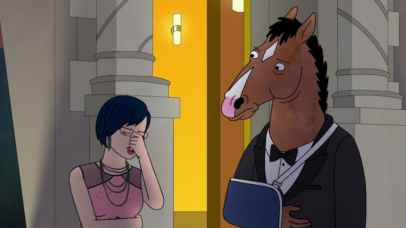 Diane (voiced by Alison Brie) and BoJack (voiced by Will Arnett) in BoJack Horseman