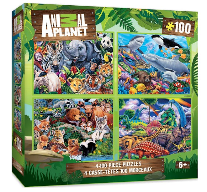 Master Pieces Animal Planet 4-pack Multipack 100 Piece Puzzles