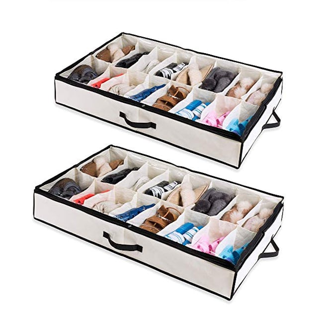 Woffit Under The Bed Shoe Organizer (2-Pack)