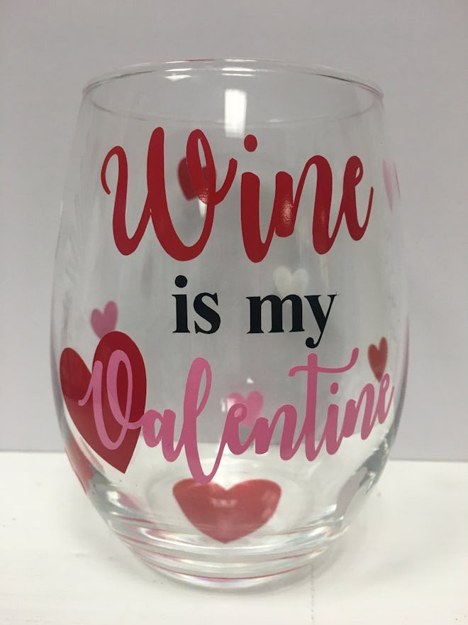 Valentine's Day Wine Glass