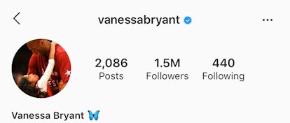 Vanessa Bryant made her Instagram public on Wednesday, three days after her husband and daughter die...