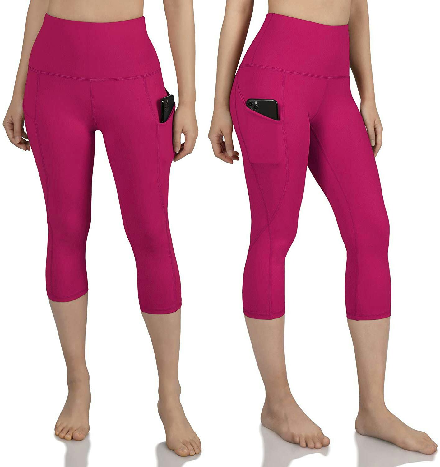 Womens Bright Neon Colour Gym Leggings Ladies Dance Full Length Pants