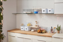 Kitchen bins, baskets, and more from home organization brand, Open Spaces.