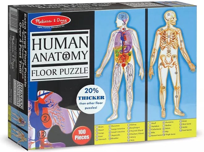 Melissa & Doug Human Anatomy 2-Sided Jumbo Floor Puzzle