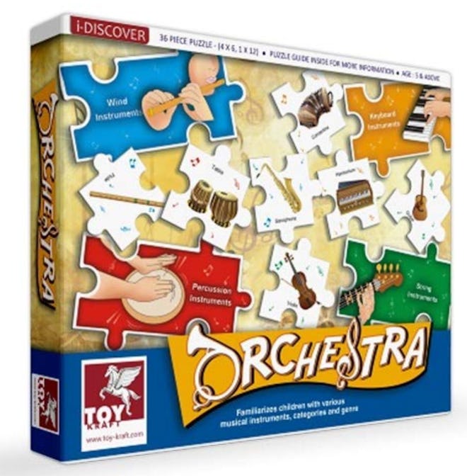 Toykraft Orchestra 36 Piece Jigsaw Puzzle Set