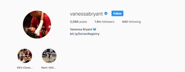 Vanessa Bryant's Made Her Instagram Public & The Profile Picture Is Of Kobe & Gianna 